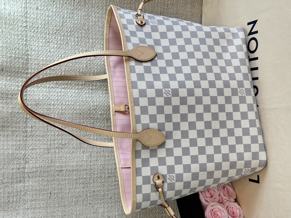 Louis vuitton neverfull azur mm sale